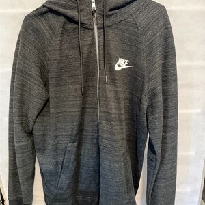 Nike Men's Charcoal Zip-Up Sweater